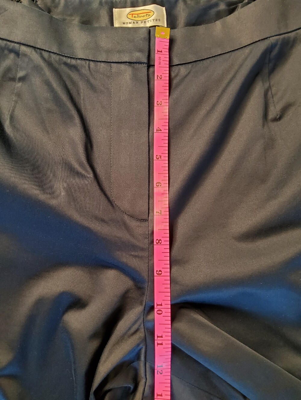 Talbots Navy Straight-Leg Stretch Pants - Picture 5 of 8